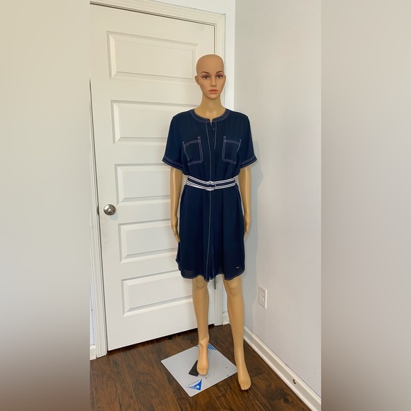Tommy Hilfiger Blue Dress with Belt - Size 10 - Gently Used - Picture 12 of 12